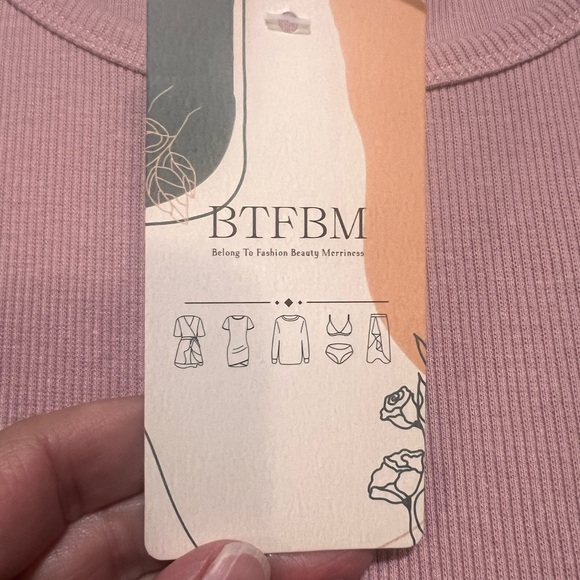 NWT Cotton Pink Sleeveless Crew Neck Sundress | Midi | Resort Wear | Vacation - Picture 2 of 5